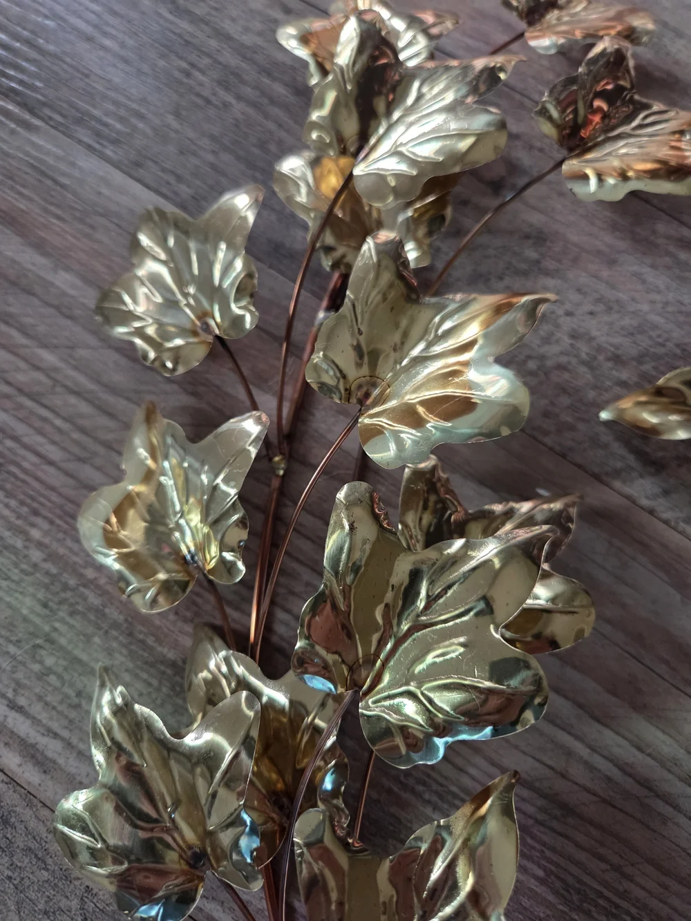 Homco Gold Leaf Vine Wall Decor Set